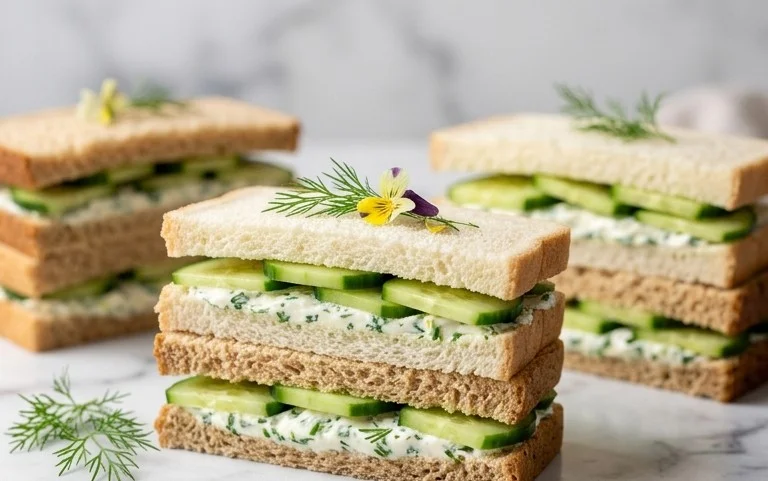 Elegant Refreshing Cucumber Sandwiches – Easy Recipe