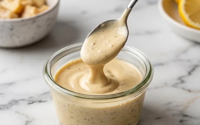 Classic Creamy Caesar Salad Dressing Recipe