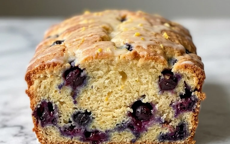 Lemon Blueberry Bread – Zesty, Sweet, & Delicious Quick Bread
