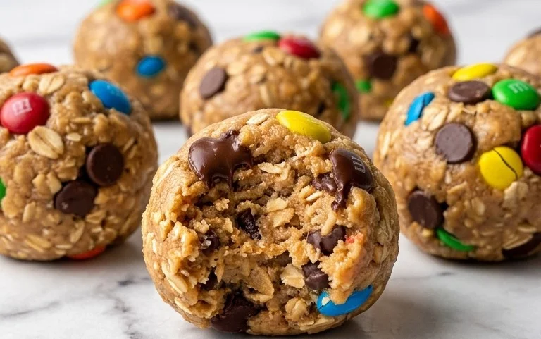 Monster Cookie Energy Balls-Healthy No-Bake Snack