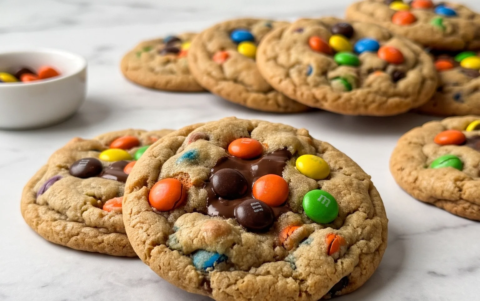 Halloween Candy Monster Cookies Easy Recipe